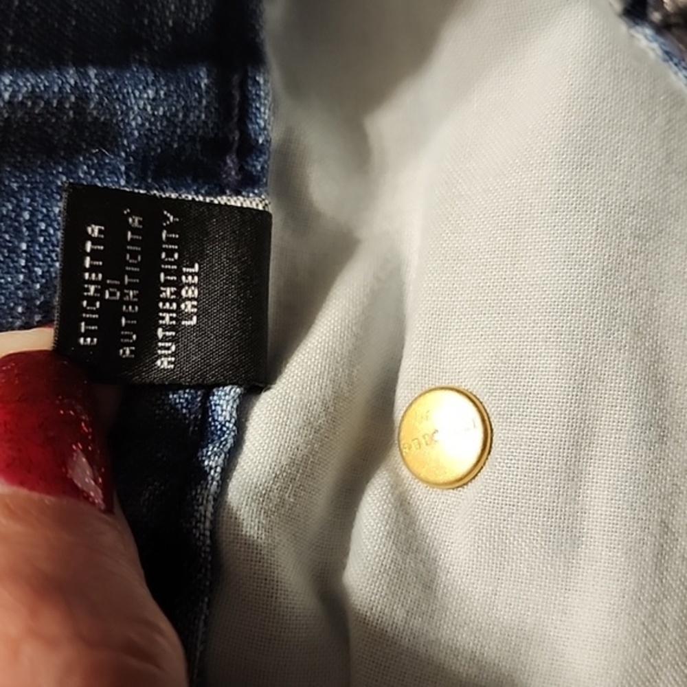 Versace Blue Straight Leg Jeans - Picture 10 of 15